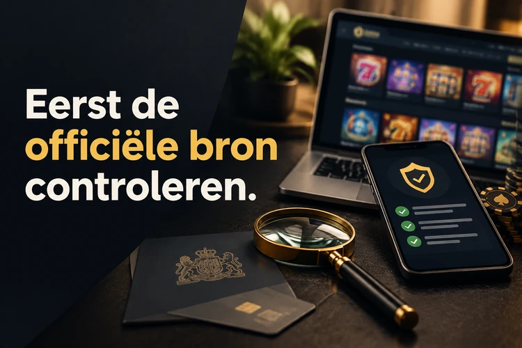 Eerst de officiële bron controleren