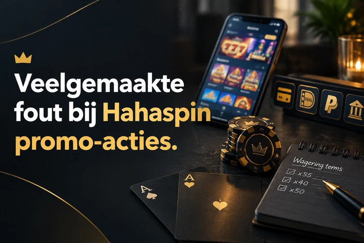 Veelgemaakte fout bij Hahaspin promo-acties